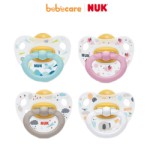 NUK (1080)-Bộ 2 Ti Giả NUK Cao Su Happy Kids (Từ 6 - 18 Tháng)